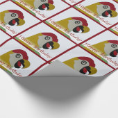 Cadeau Papier rouge d'enveloppe de collage de tête de (Coin)