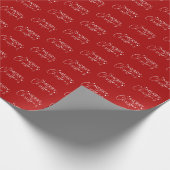 Cadeau Papier rouge Joyeux Noël (Coin)