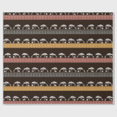 Cadeau Papier Safari Elephant Et Giraffe Africain (Plat)