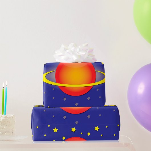 Cadeau Papier Saturn Wrapper