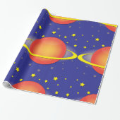 Cadeau Papier Saturn Wrapper (Déroulé)