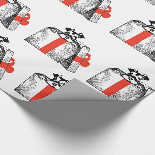 Cadeau Papier Schnauzer Wrapper (Coin)