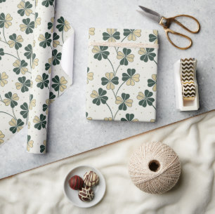 Cadeau Papier Shamrock Lucky et intemporel