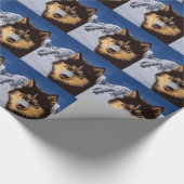 Cadeau Papier Sibérien Husky (Coin)