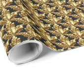 Cadeau Papier Souvenir Gold Canada (Coin rond)