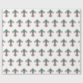 Cadeau Papier sucre de canne Fleur de Lis (Plat)