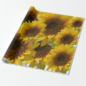 Cadeau Papier tournesol enveloppant mat (Déroulé)