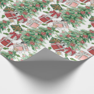 Cadeau Papier traditionnel/classique Arbre de Noël