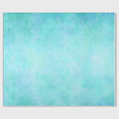 Cadeau Papier turquoise bleu-clair d'aquarelle d'Aqua (Plat)