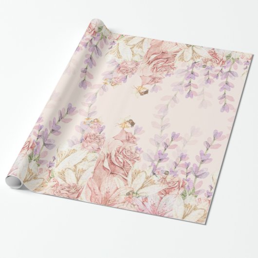 Cadeau Papier unique Enchanté d'enveloppement de fées (Déroulé)