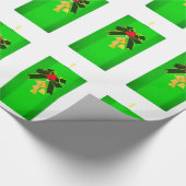 Cadeau Papier vert à bougie de Noël (Coin)