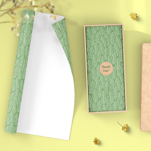 Cadeau Papier vert Feuille à la banane tropicale