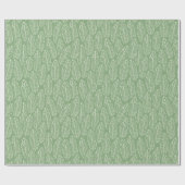 Cadeau Papier vert Feuille à la banane tropicale (Plat)