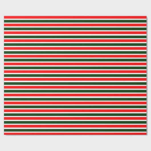 Cadeau Papier vert rouge (Plat)