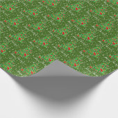 Cadeau Papier vert rouge Papier vert Arbre de Noël (Coin)