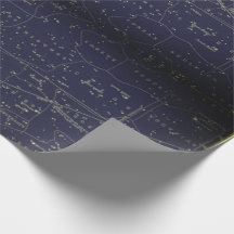 Papier vintage à enveloppement astronomique