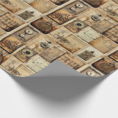 Cadeau Papier vintage d'emballage industriel (Coin)