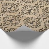 Cadeau PAPIER vintage Halloween WRAPPING Witch (Coin)