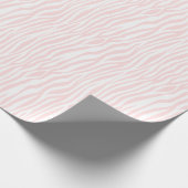 Cadeau Papier Zèbre rose blanc (Coin)