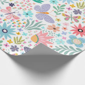 Cadeau Papillons colorés enveloppant du papier (Coin)