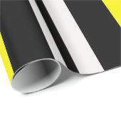 Cadeau par papier d'emballage rayé (Coin rond)