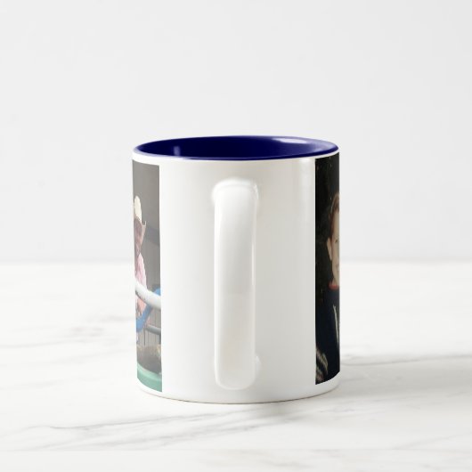 Cadeau parfait de tasse TwoTone de la coutume 11oz (Poignée)