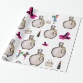 Cadeau Parfum papier à envelopper brillant (Déroulé)