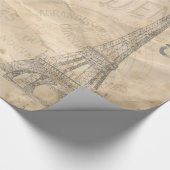Cadeau Paris 1A-1B Options d'image Papier à envelopper (Coin)