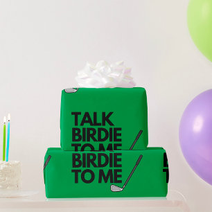 Cadeau Parle Birdie À Moi Golf Dit Envelopper Du Papier