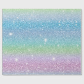 Cadeau Parties scintillant papier numérique Unicorn Textu (Plat)