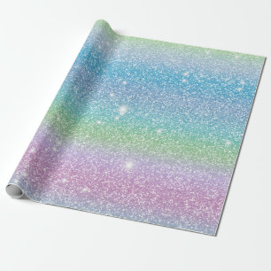 Cadeau Parties scintillant papier numérique Unicorn Textu