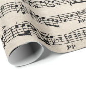 Cadeau Partition sur papier Vintage (Coin rond)