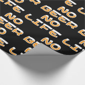 CADEAU PAS DE BIÈRE PAS DE LIFE WRAPPER PAPIER (Coin)