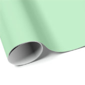 Cadeau Pastel Mint Green #B2EBBB papier d'enveloppement (Coin rond)