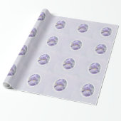 Cadeau Pastel Purple Iris Papier d'enveloppement de la fê (Déroulé)