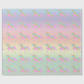 Cadeau Pastel Rainbow Parties scintillant Unicorn Papier (Plat)