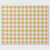 Cadeau Pastèque Gingham - Papier d'emballage (Plat)