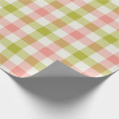Cadeau Pastèque Gingham - Papier d'emballage (Coin)