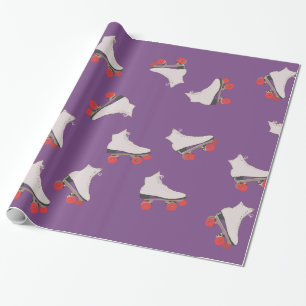 Cadeau Patins à rouleaux Papier Motif à envelopper
