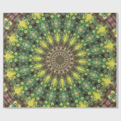 Cadeau Peacock Feather Kaleidoscope Wrapper Papier 2 (Plat)