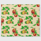 Cadeau Pêches Et Poires Papier À Envelopper (Plat)