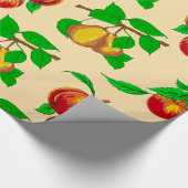 Cadeau Pêches Et Poires Papier À Envelopper