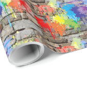 Cadeau Peinture d'art de rue de graffiti sur le papier (Coin rond)