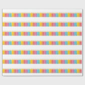 Cadeau Pencils arc-en-ciel enveloppant le papier à l'écol (Plat)
