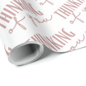 Cadeau Penser à vous envelopper papier (Coin rond)