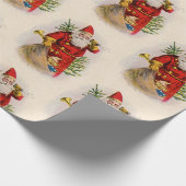 Cadeau Père Noël AVEC JOUETS Papier à envelopper (Coin)