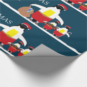 Cadeau Père Noël Petit Aide Enveloppement Papier (Coin)