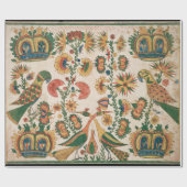 Cadeau Perroquets et paons Papier d'enveloppement d'art V (Plat)