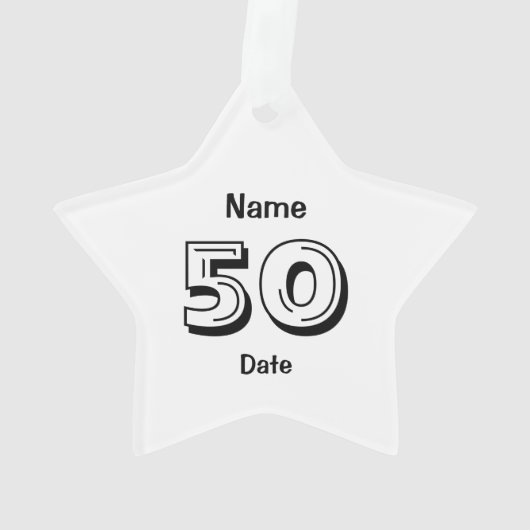 Cadeau personnalisé 50e anniversaire Gag Cadeau no (dos)