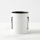 Cadeau personnalisé avec initiale M Mug monogrammé (Centre)